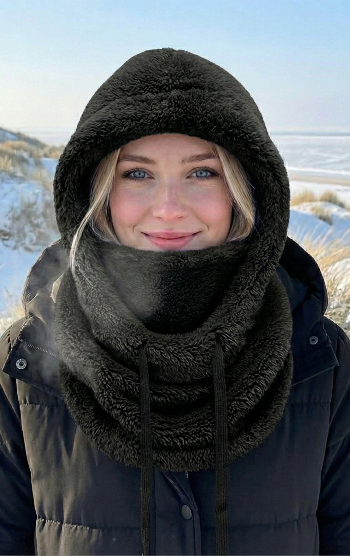 Emila | Elegancka Szalik z Kapturem