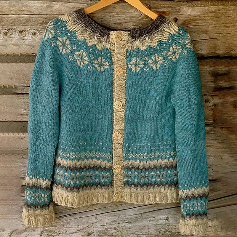 Allaira | Vintage Islandzki Sweter z Wełny