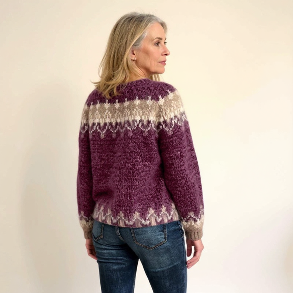 Samantha | Vintage Islandzki Sweter Wełniany