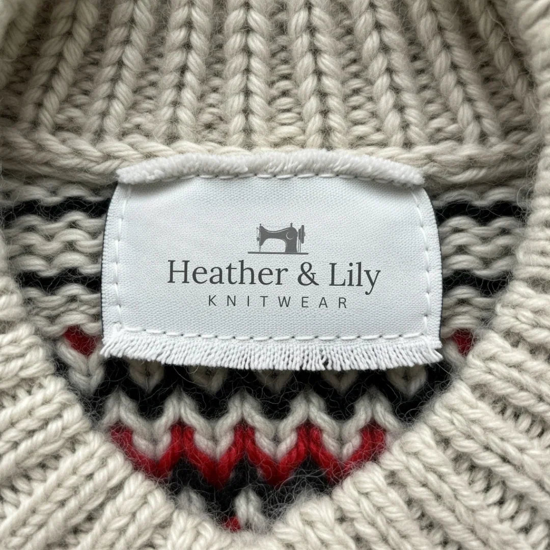 Jade | Vintage Islandzki Sweter z Wełny