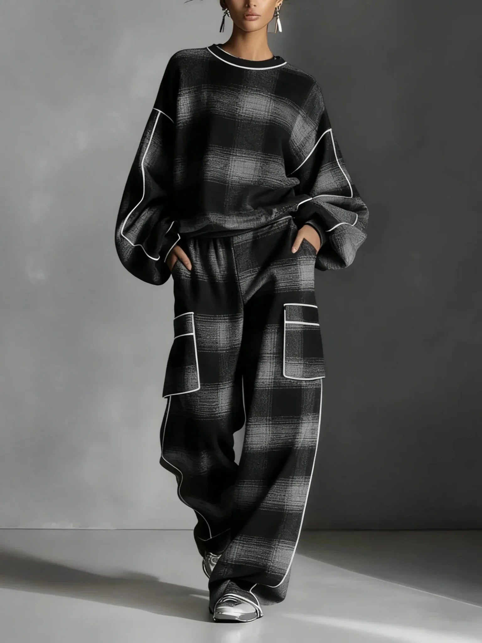 Julia | Oversized Damski Zestaw Lounge