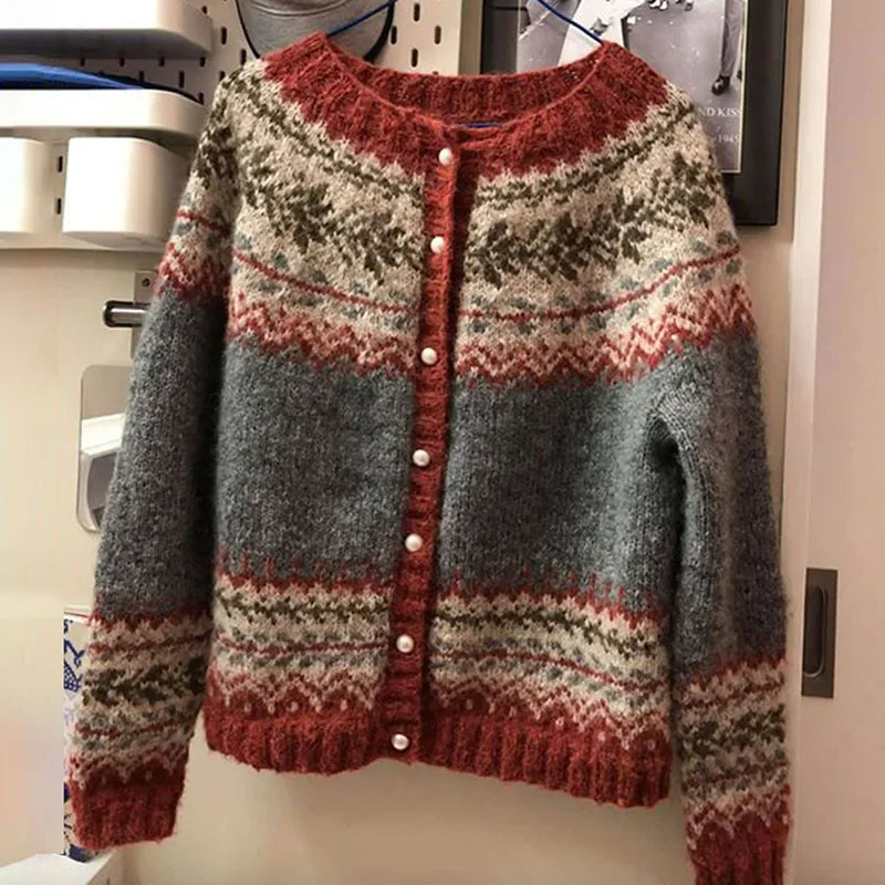 Atasha | Vintage Islandzki Sweter z Wełny